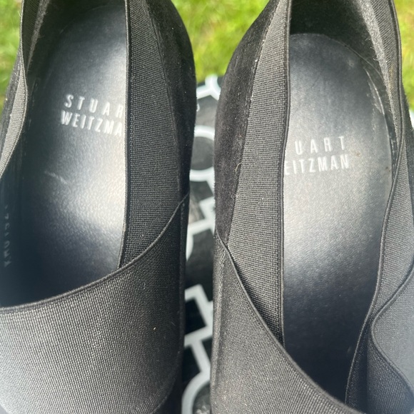 Stewart Weitzman, black stiletto closed toe heels, size 9M - Picture 4 of 5